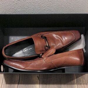 Kenneth Cole "Oh So Regal" Men's Cognac Bit Leather Loafers